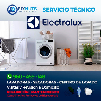 -TECNICOS ALTAMENTE CALIFICADOS FIXNUTS REPARACIONES DE LAVADORAS 960 - 459 -148 ELECTROLUX