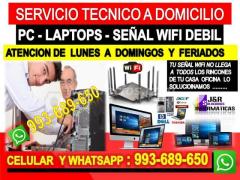 TECNICO DE PC INTERNET WIFI LAPTOP CABLEADOS