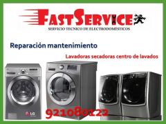 Servicio técnico reparación de lavadoras secadoras LG lava secas a domicilio 