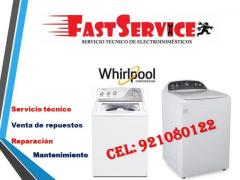 Servicio técnico de lavadoras WHIRLPOOL domicilio 921080122 secadoras