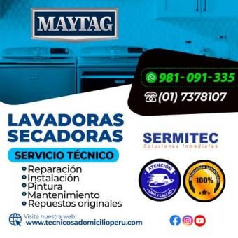 Técnicos de Lavadoras Maytag A domicilio 981091335 
