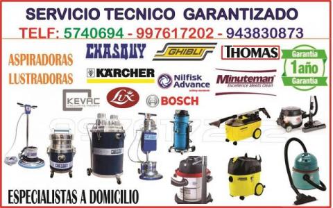 SERVICIO TECNICO PARA LUSTRADORAS, ASPIRADORAS/ELECTROLUX, THOMAS, CHASKY, KARCHER,++/997617202