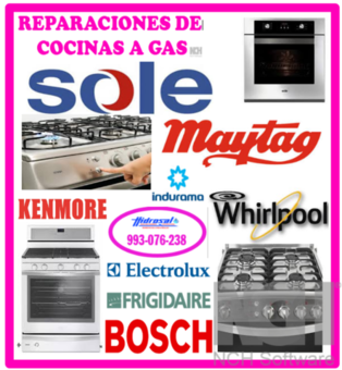 Servicio técnico de cocinas  a gas Sole