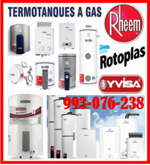 Servicio técnico de termas rheem y mantenimientos 993-076-238